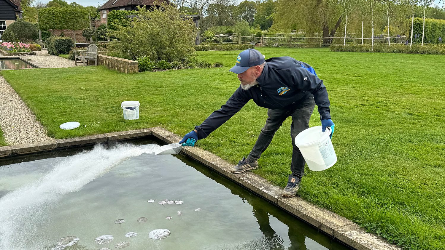 Adrian Standen managing a body of water